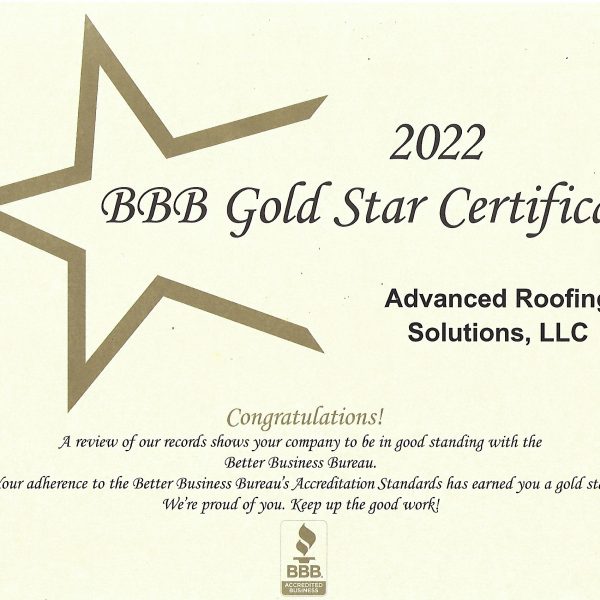 2022 Better Business Bureau Gold Star